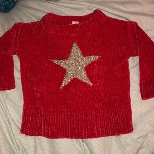 Red Chenille Sweater